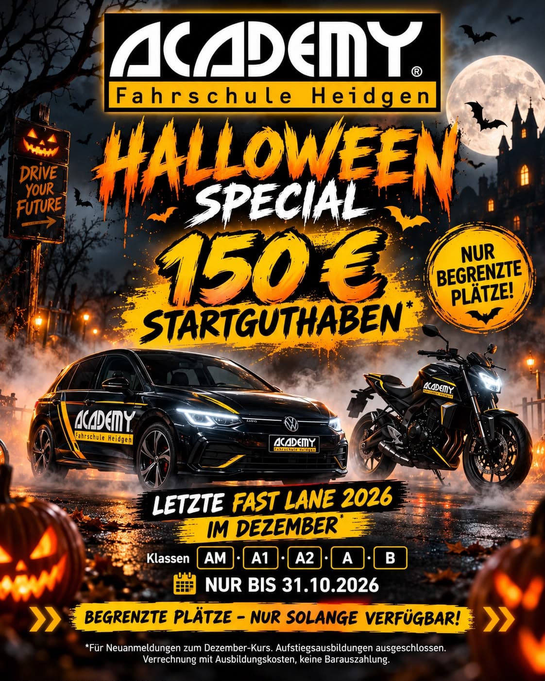🎃👻 HALLOWEEN SPECIAL – 150 € STARTGUTHABEN SICHERN! 💛🖤
